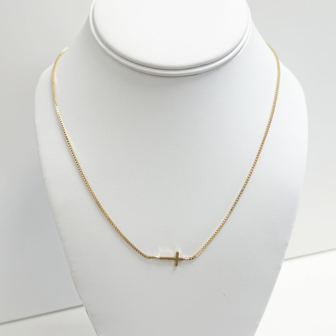 Kai - Dainty Gold Cross Necklace