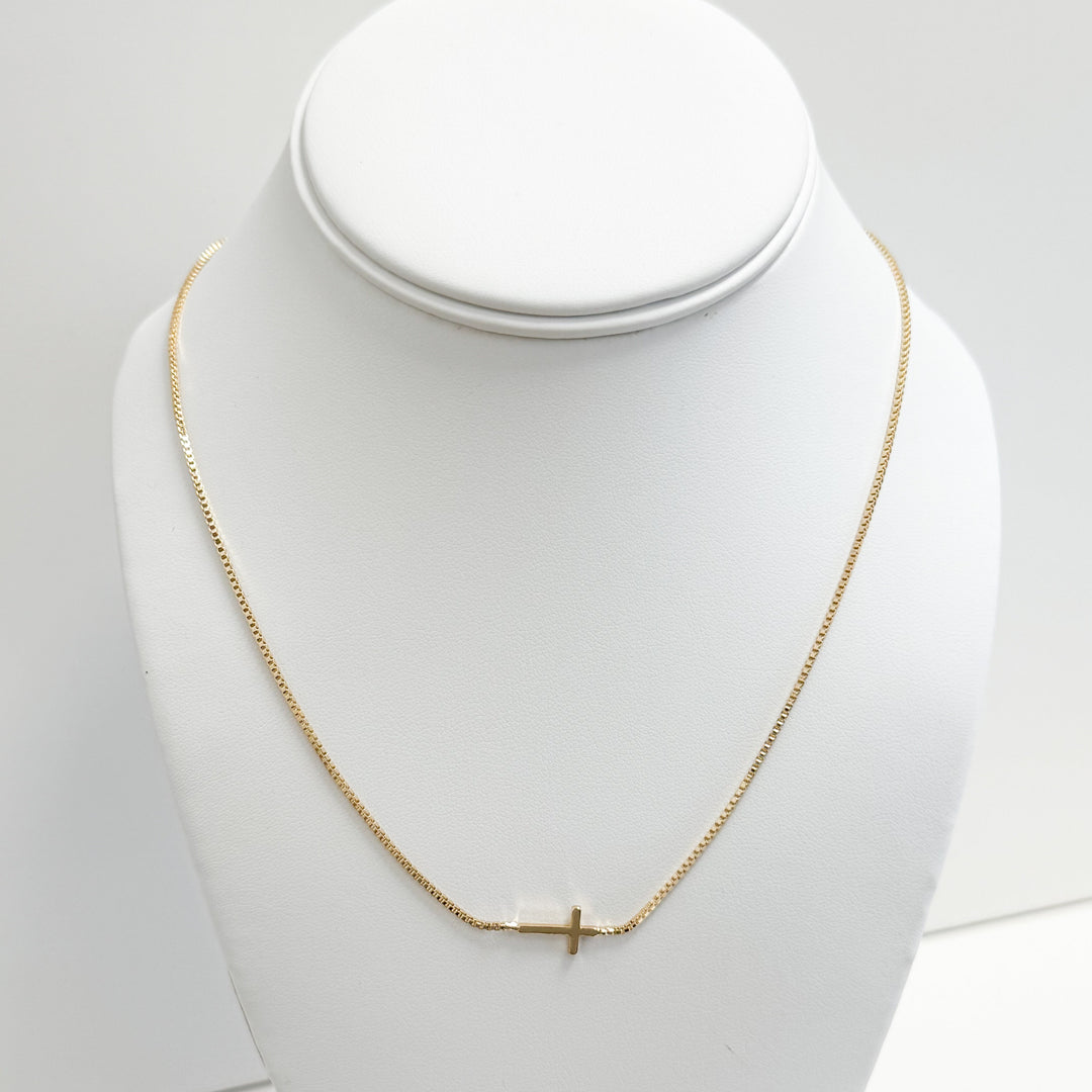 Julie - Gold Cross Necklace