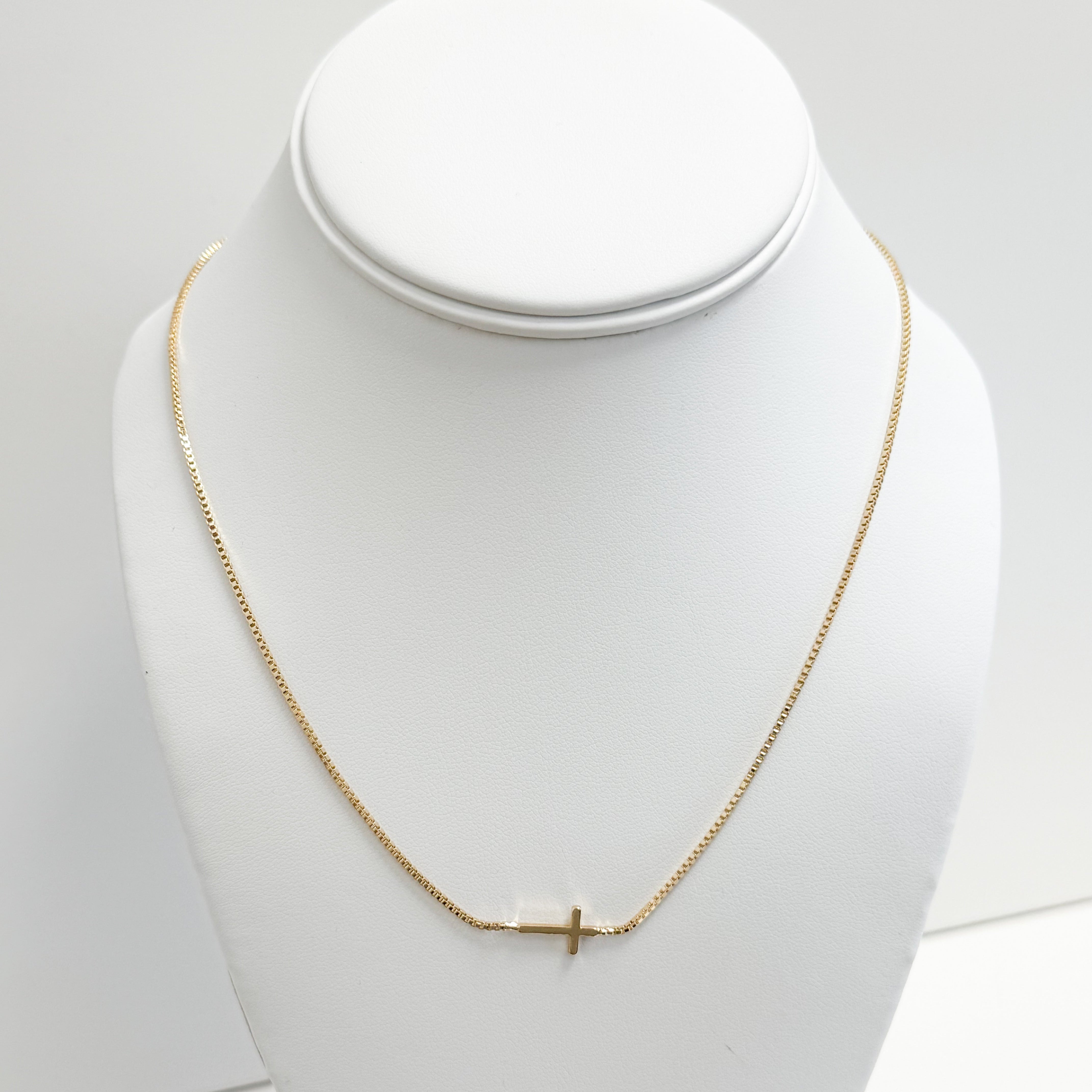 Julie - Gold Cross Necklace