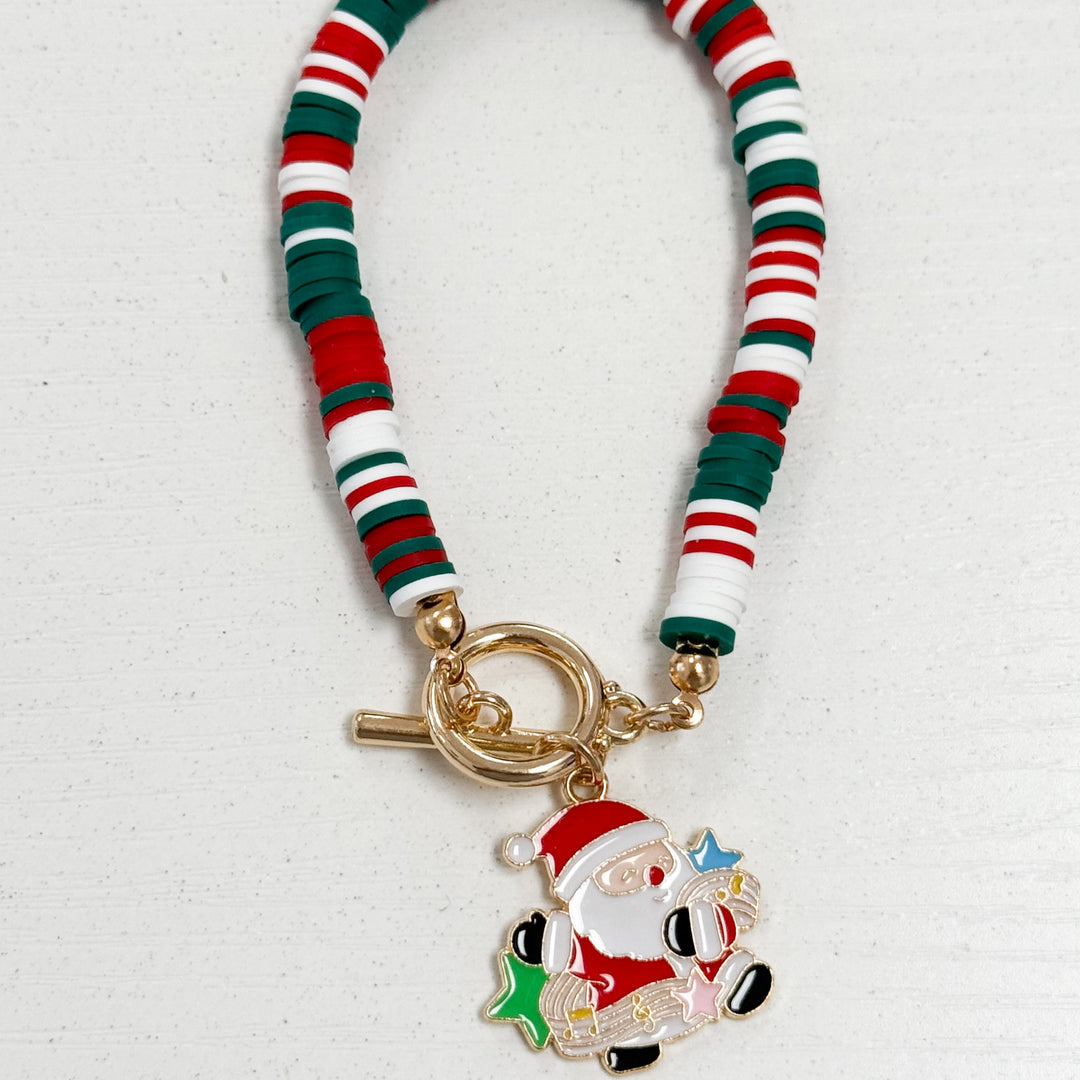Christmas Toggle Bracelet (Santa)