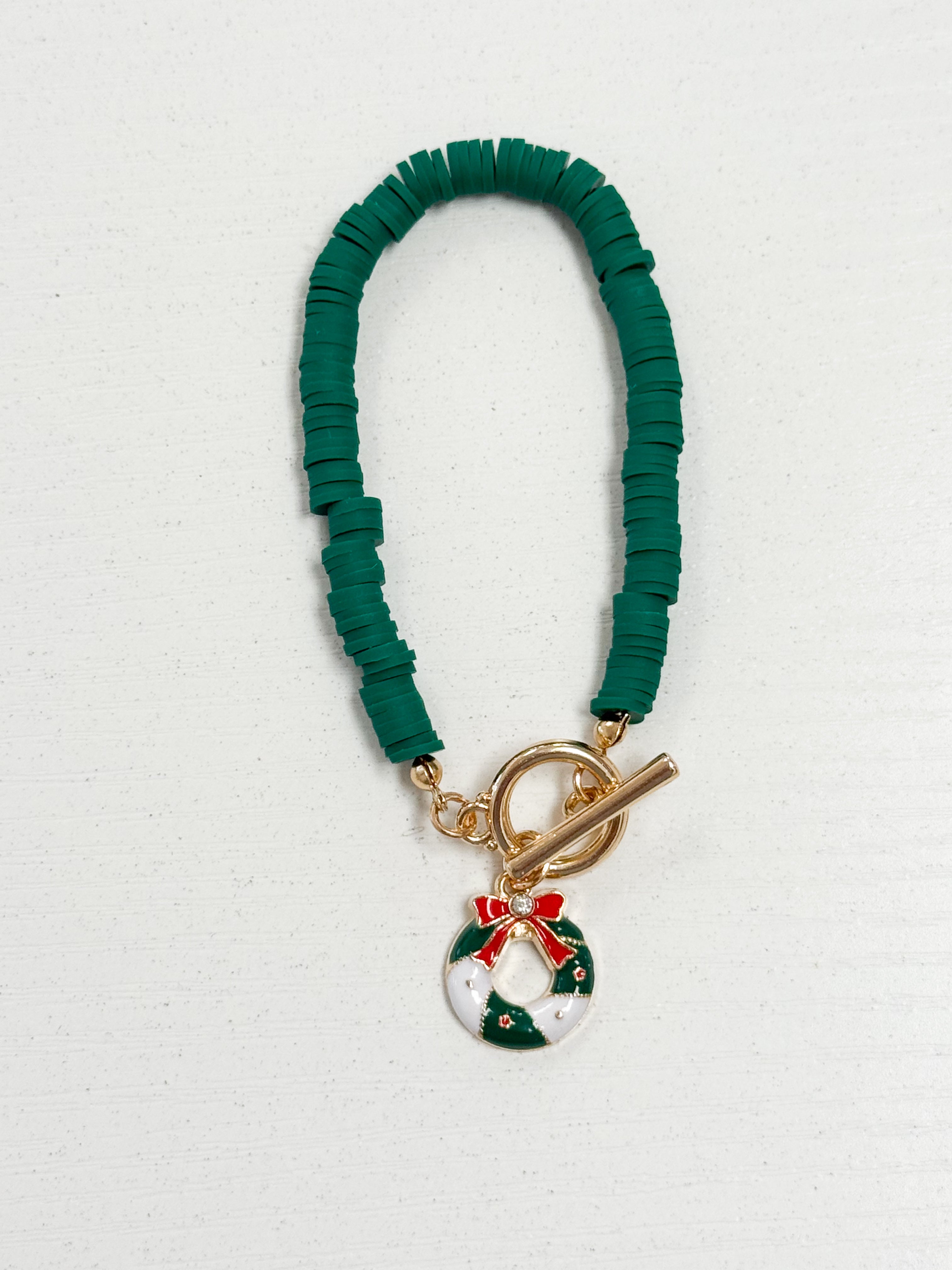 Christmas Toggle Bracelet (Wreath)