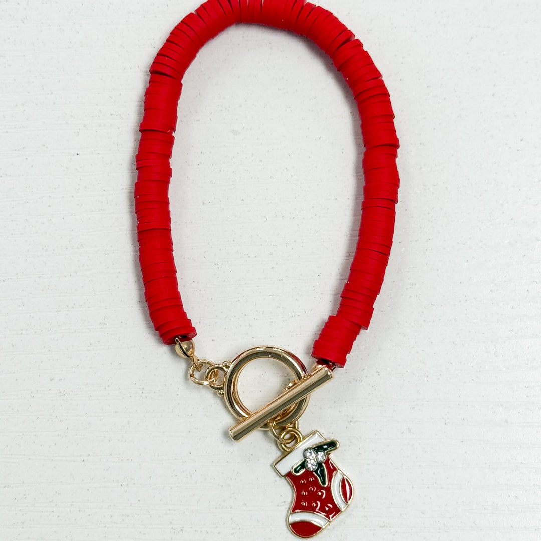 Christmas Toggle Bracelet (Stocking)