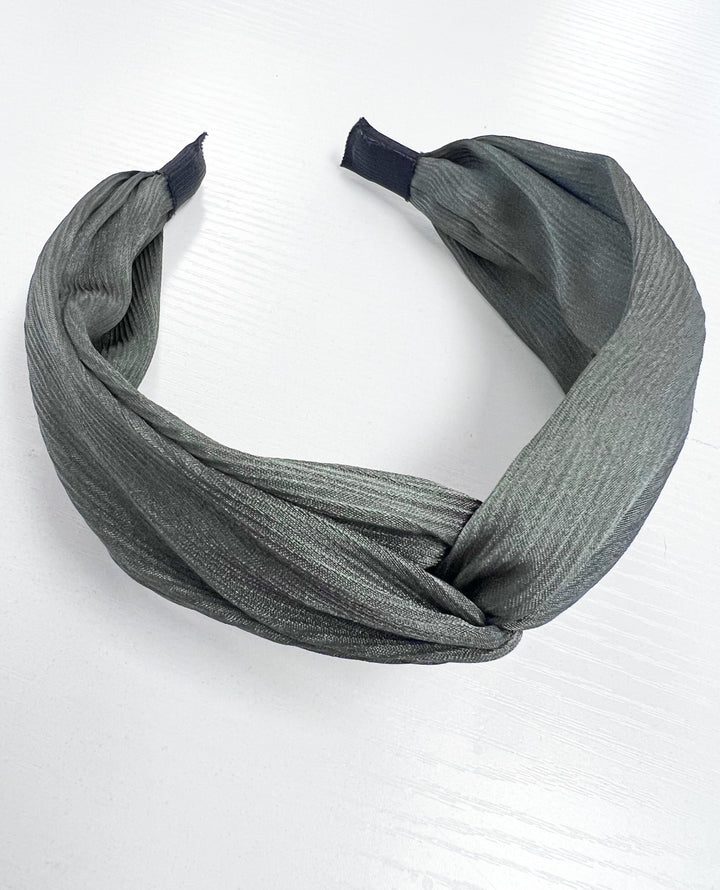 Ellie - Green Satin Headband