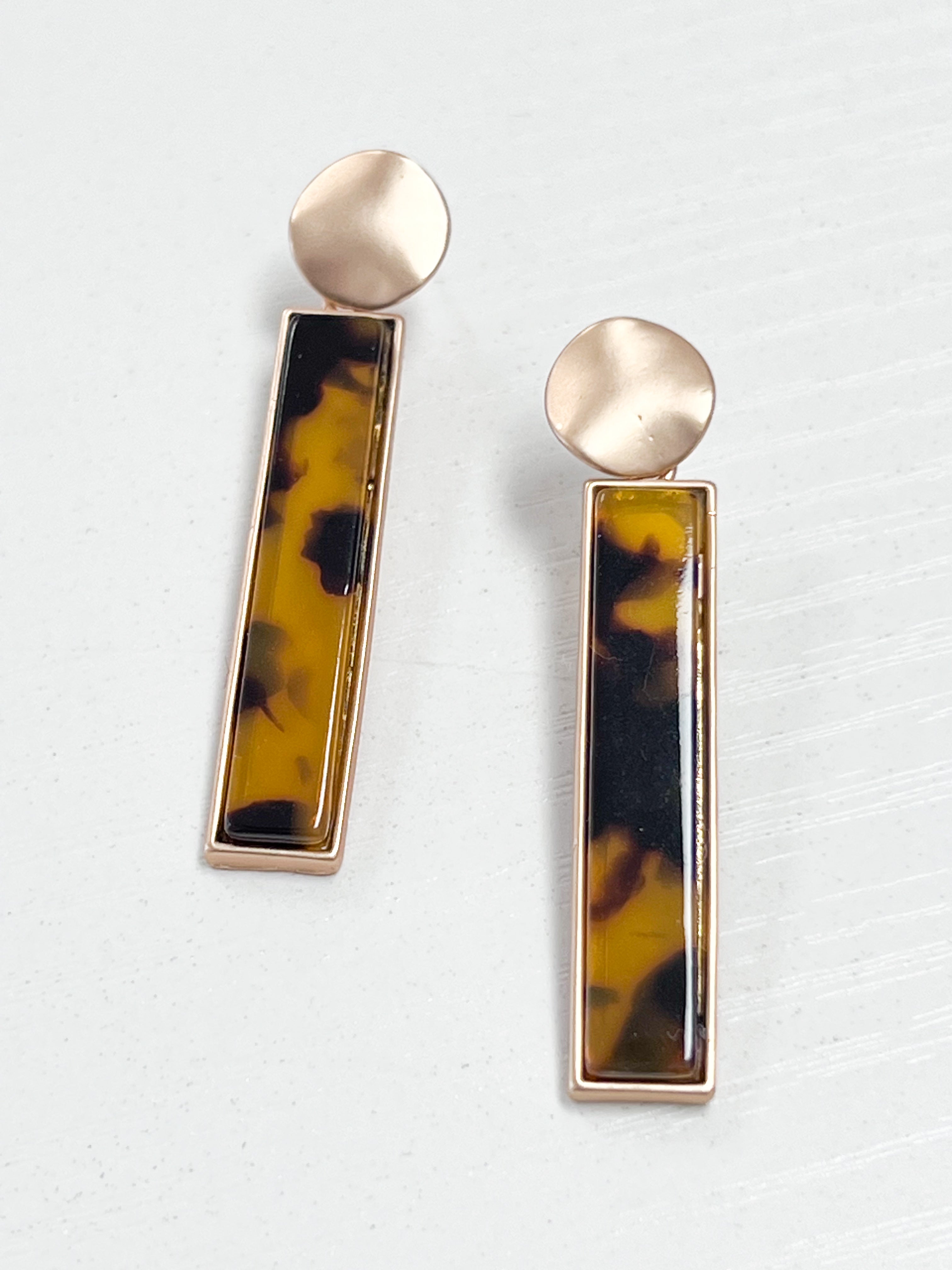 Tinsley - Tortoise Drop Earrings