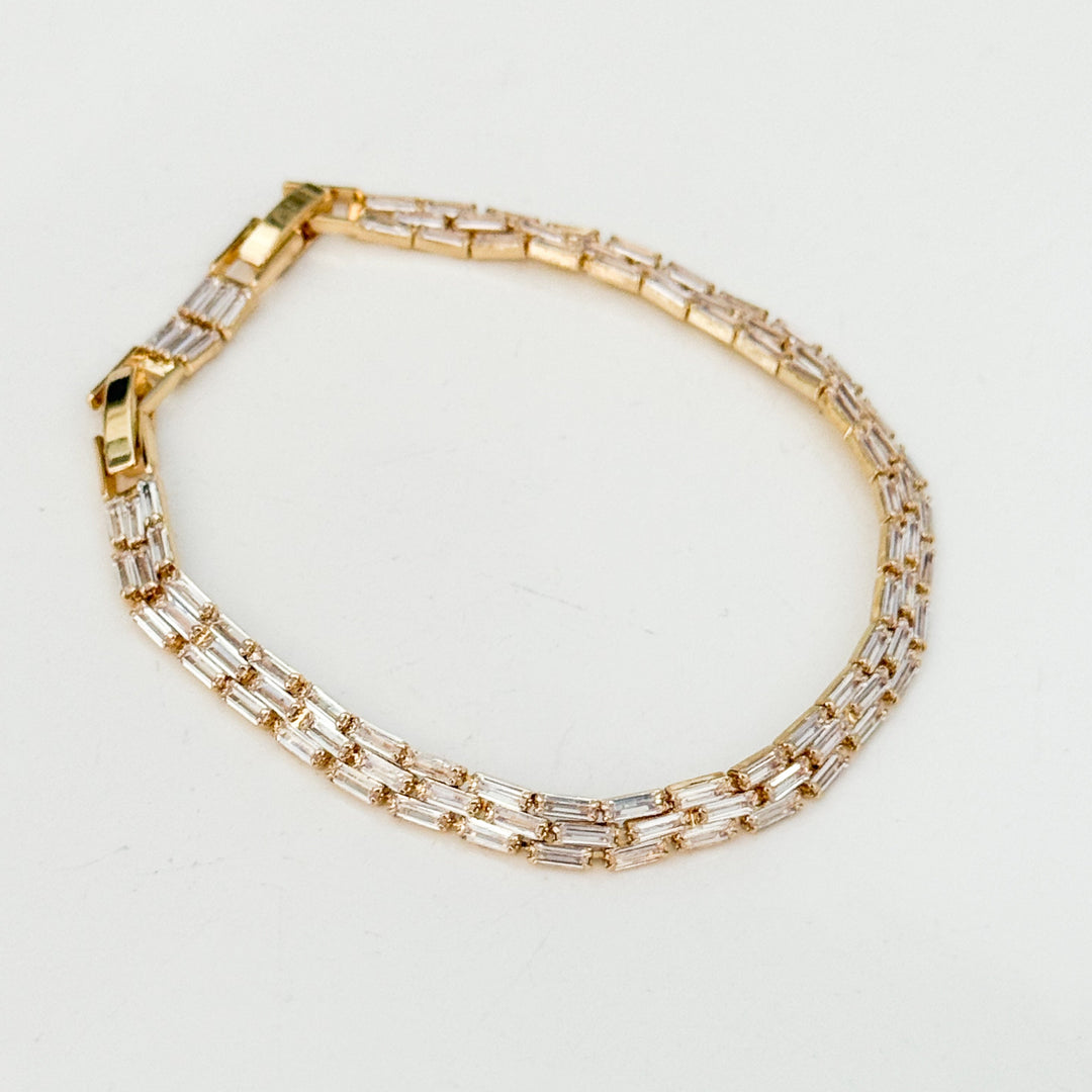 Luna - Gold Baguette Bracelet