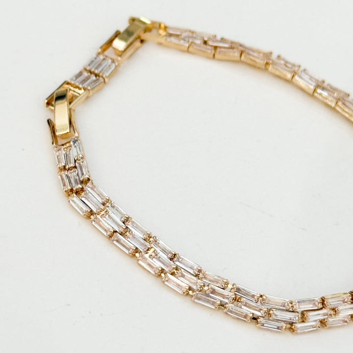 Luna - Gold Baguette Bracelet