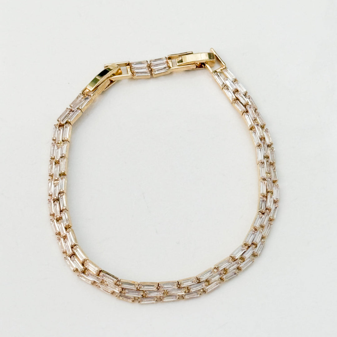Luna - Gold Baguette Bracelet