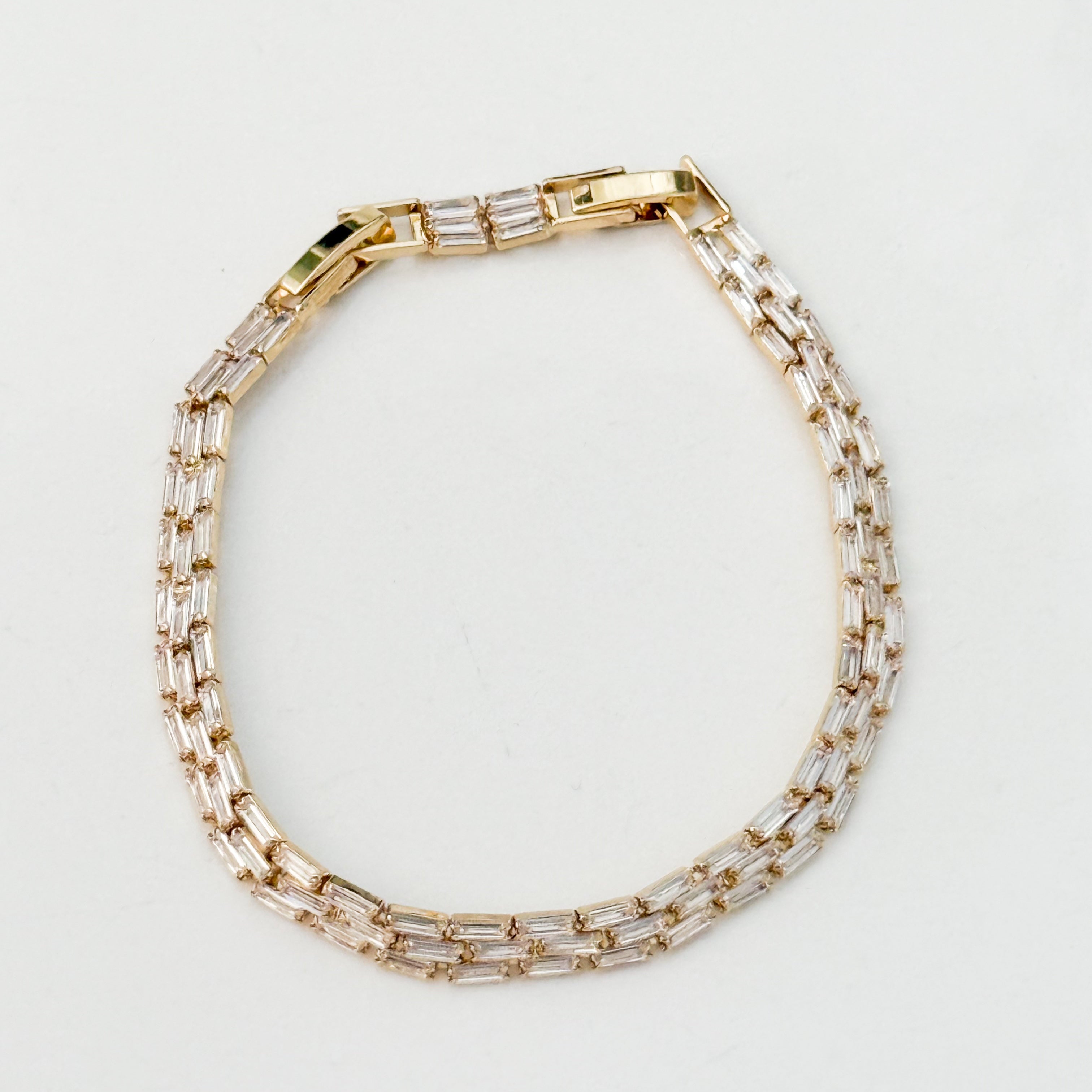 Luna - Gold Baguette Bracelet