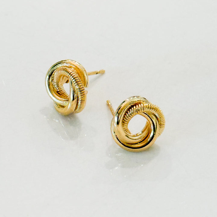 Alora - Twisted Knot Stud Earrings