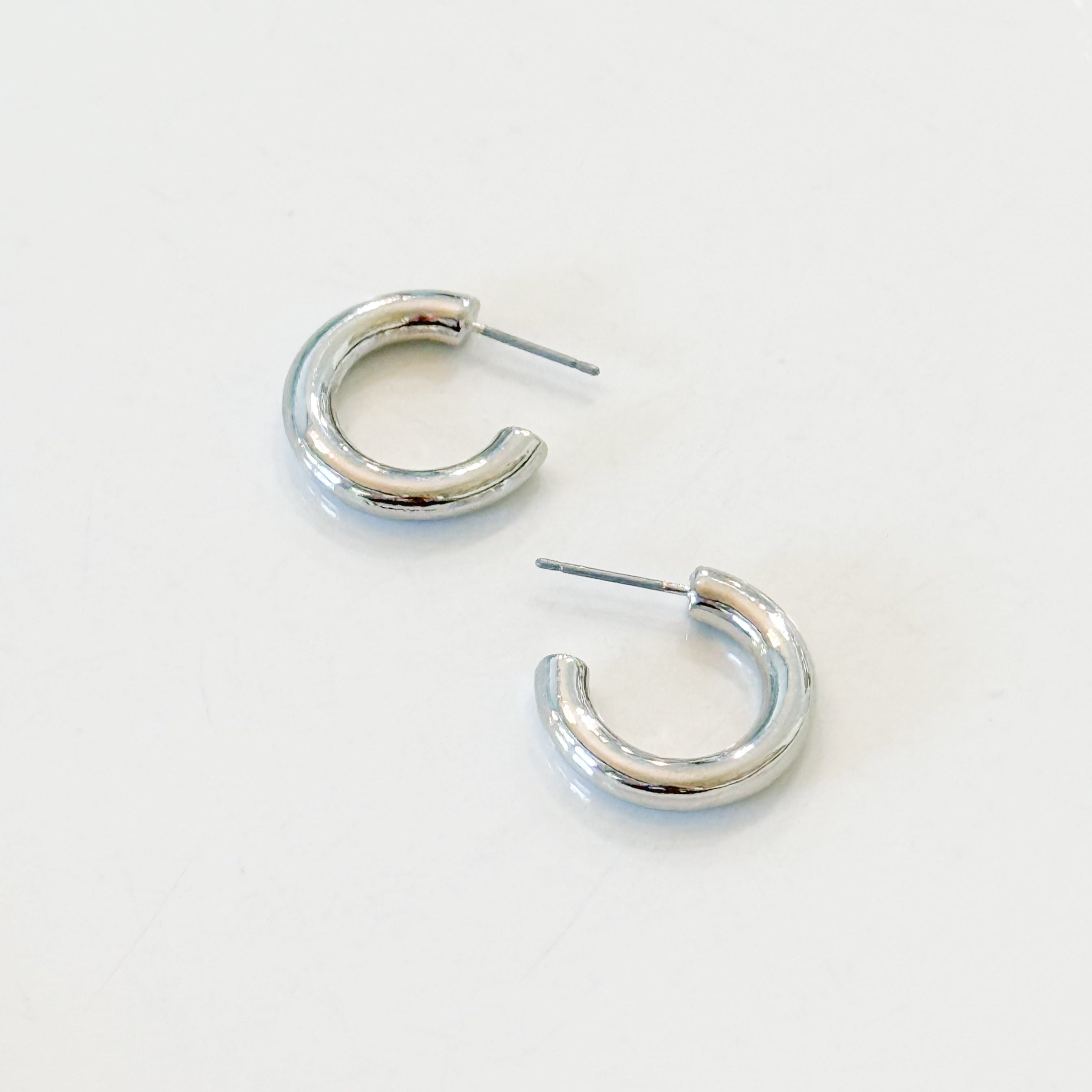 Stella - Silver Hoop Earrings