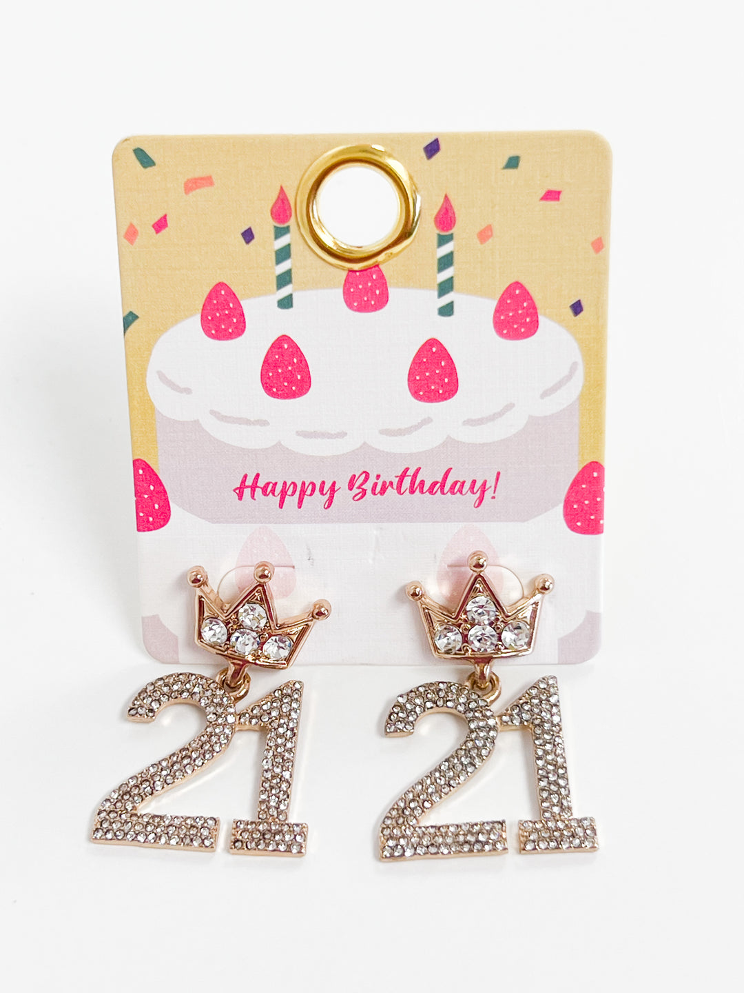 Happy 21st Birthday Earrings