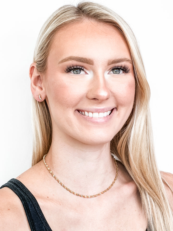 Taylor Shaye Designs - Twisted Herringbone Necklace (Gold)