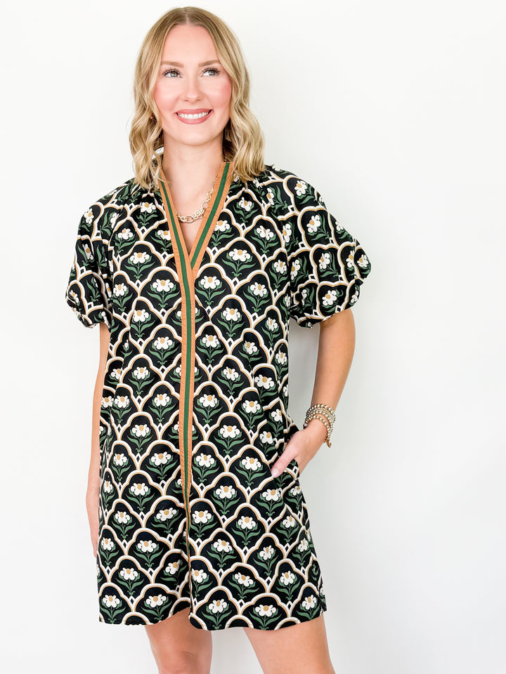 Tatum - Puff Sleeve Floral Dress