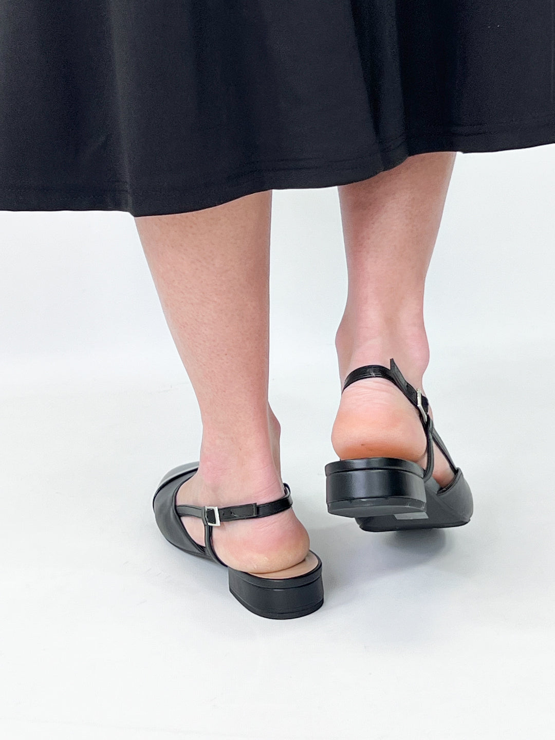 Kali - Black Slingback Pump