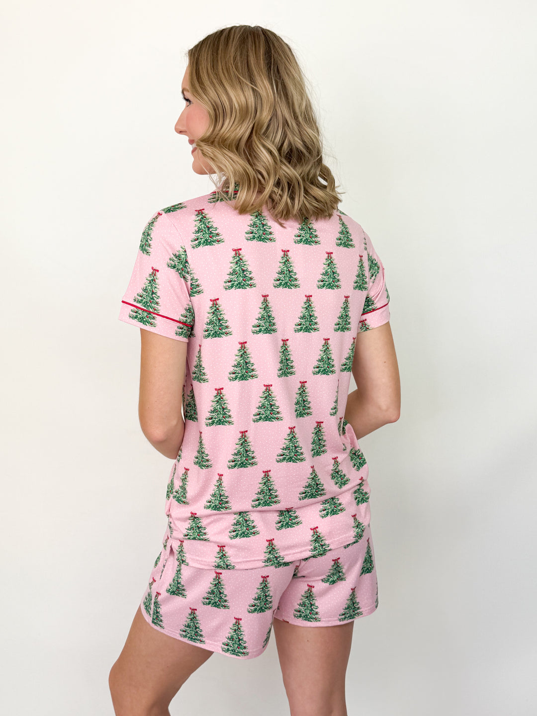 Noelle - Pink Tree Pajamas