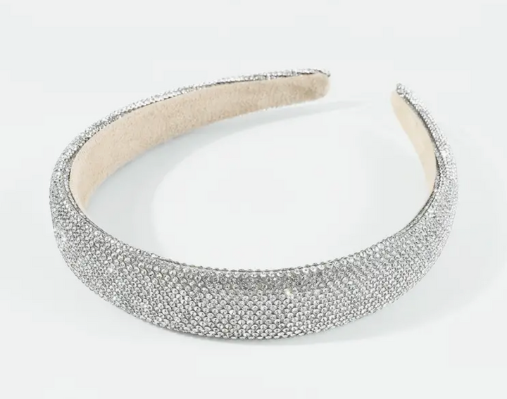 Cassidy - Clear Rhinestone Padded Headbands