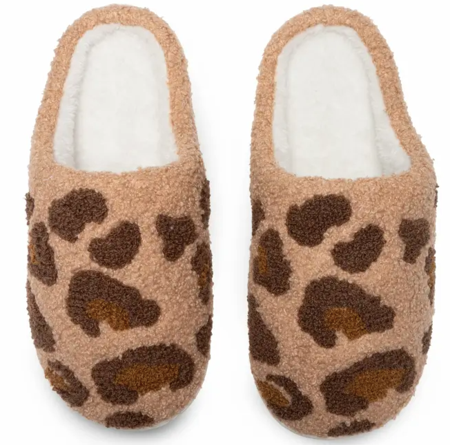 Leopard Print Slippers