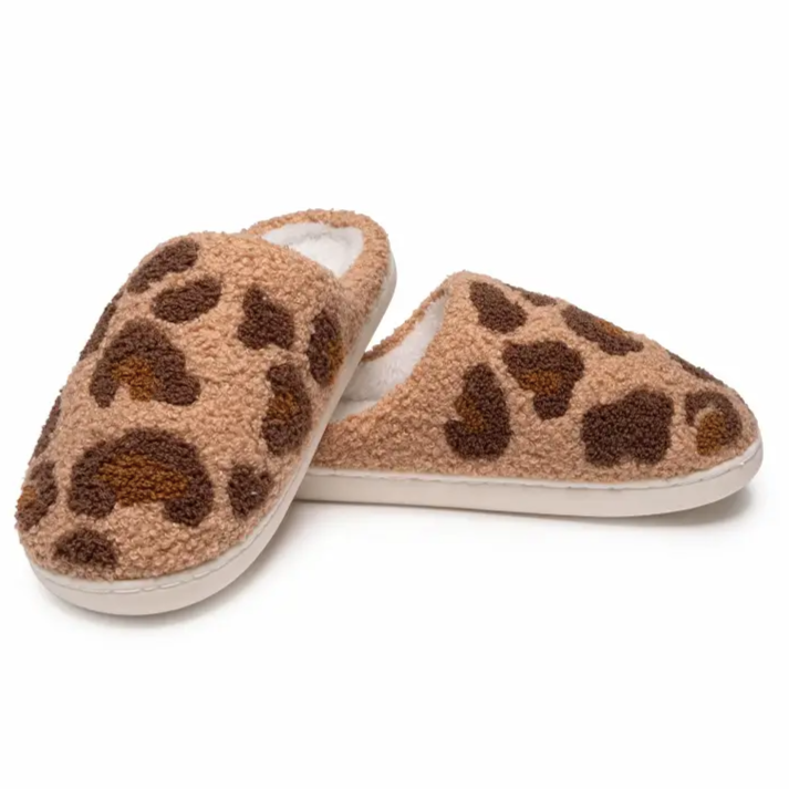 Leopard Print Slippers