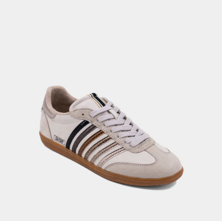 Stevie - Metallic Striped Sneakers