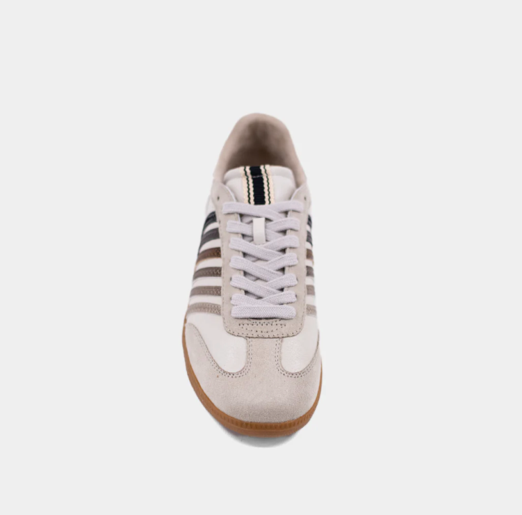 Stevie - Metallic Striped Sneakers