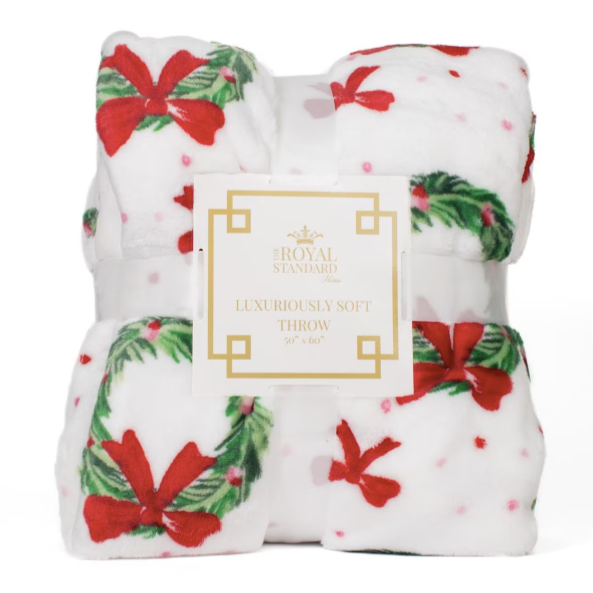 Clara Wreath Throw Blanket