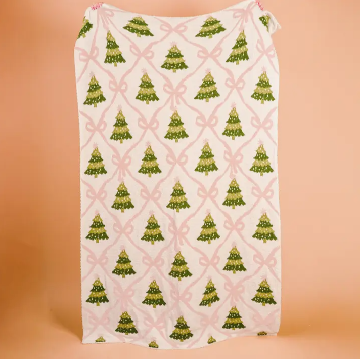 Cozy Luxe Blanket - Twinkling Trees