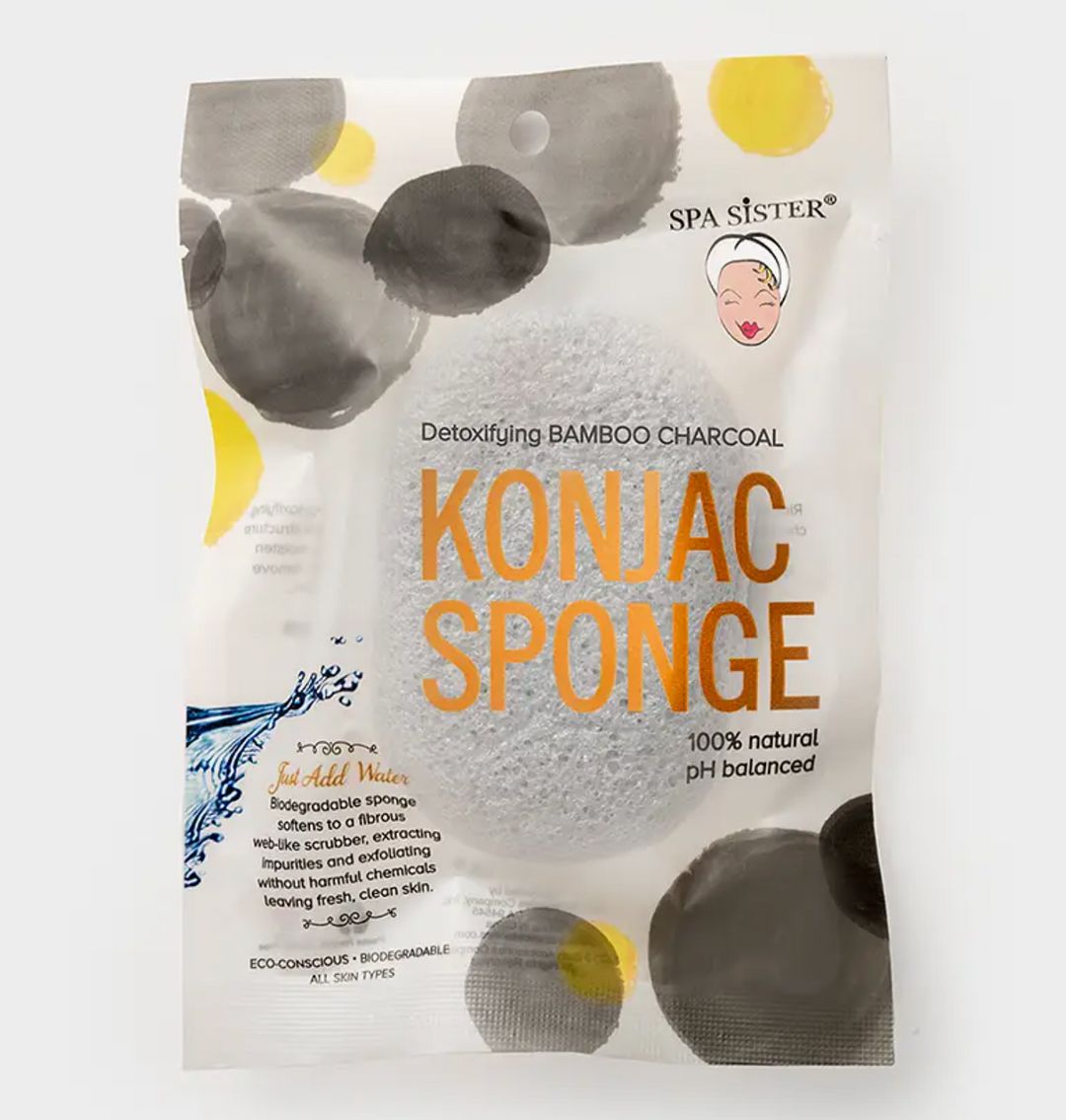 Konjac Sponge - Bamboo Charcoal