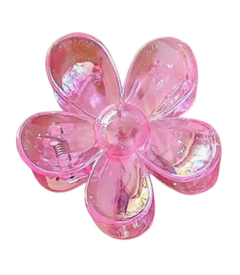 Tina - 2" Iridescent Flower Hair Clip