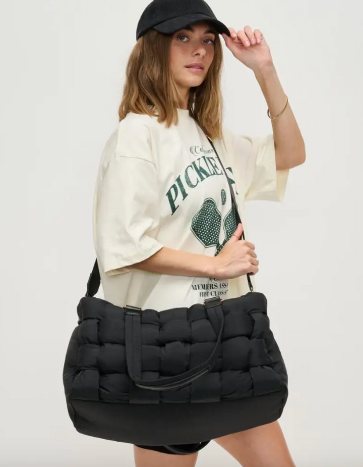 Serena - Woven Nylon Duffle Bag