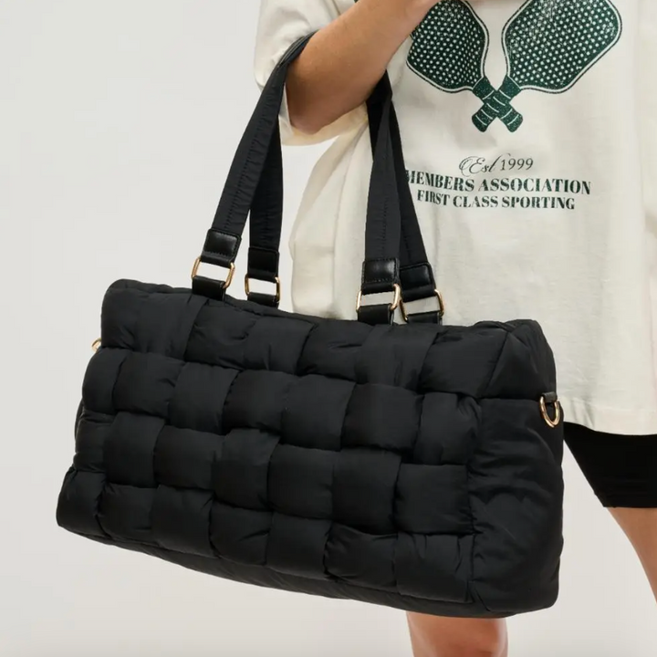 Serena - Woven Nylon Duffle Bag