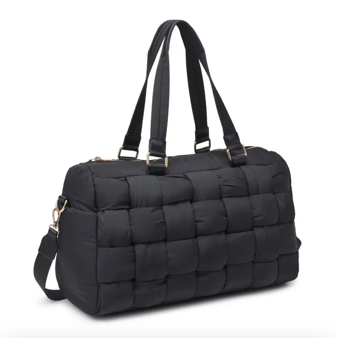 Serena - Woven Nylon Duffle Bag