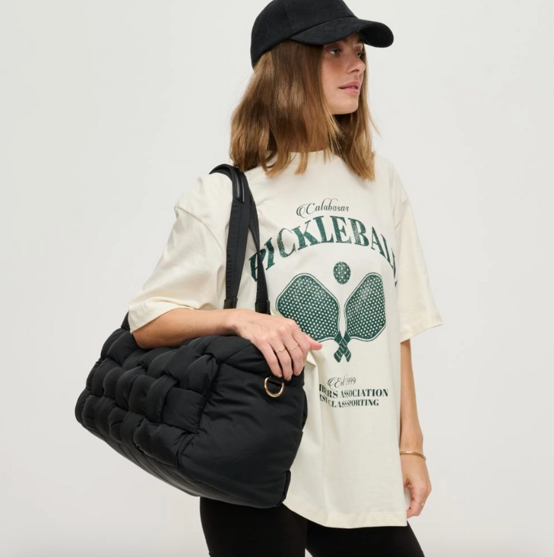 Serena - Woven Nylon Duffle Bag