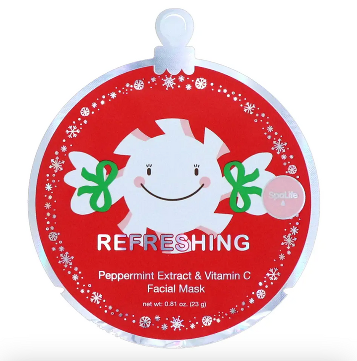 Christmas Facial Mask - Refreshing Peppermint Extract & Vitamin C
