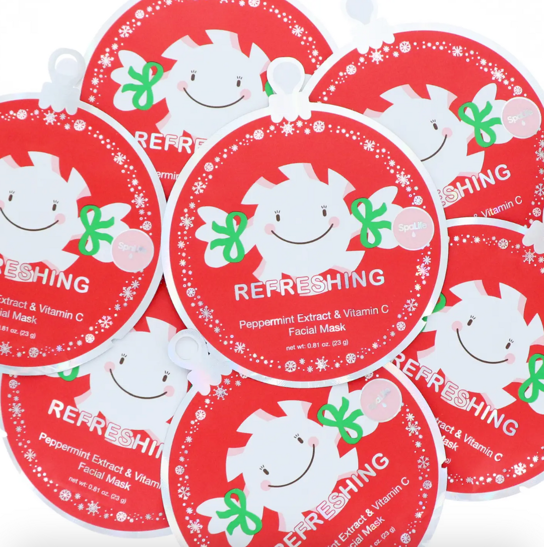 Christmas Facial Mask - Refreshing Peppermint Extract & Vitamin C