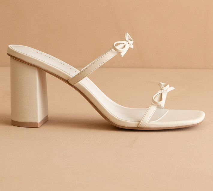 Wendy - Double Strap Bow Heel