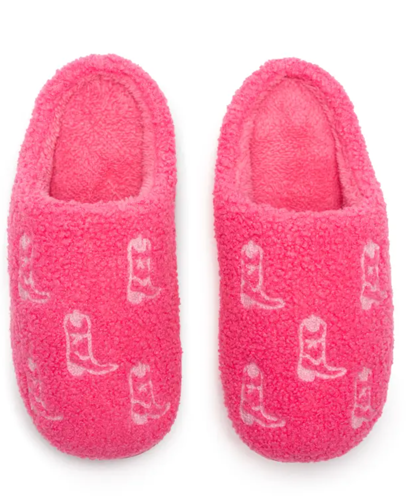 Slippers - Hot Pink Cowgirl Slippers