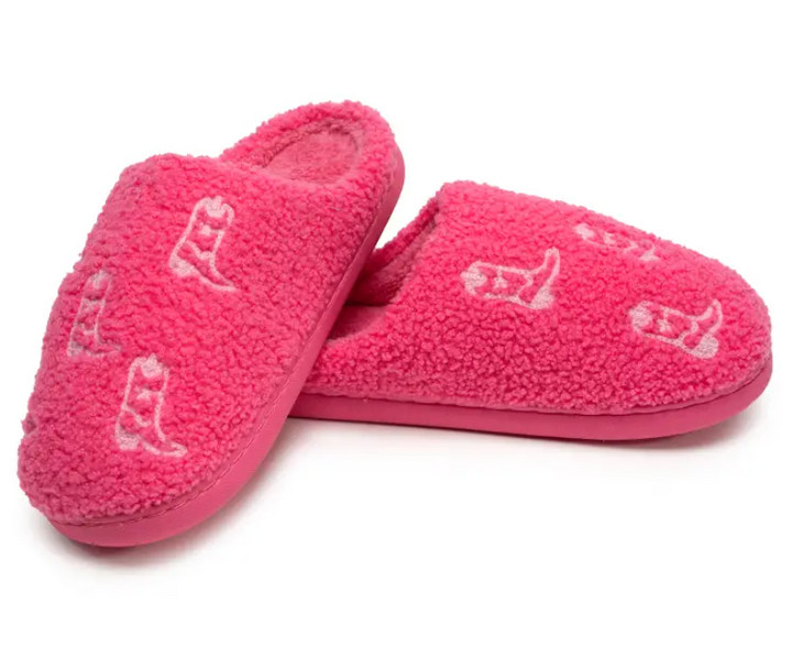 Slippers - Hot Pink Cowgirl Slippers