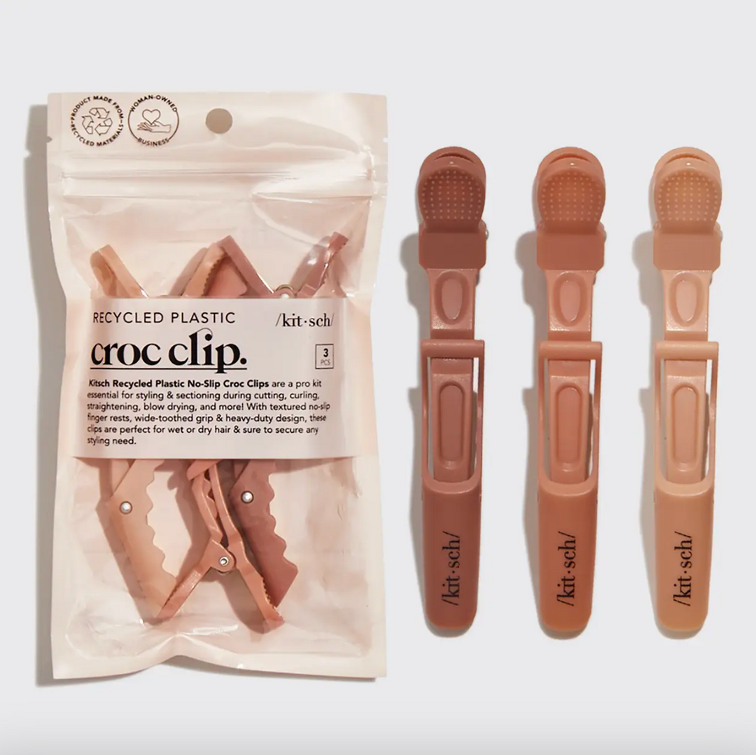 Kitsch - No Slip Crocodile Clip 3pc (Multi Color)