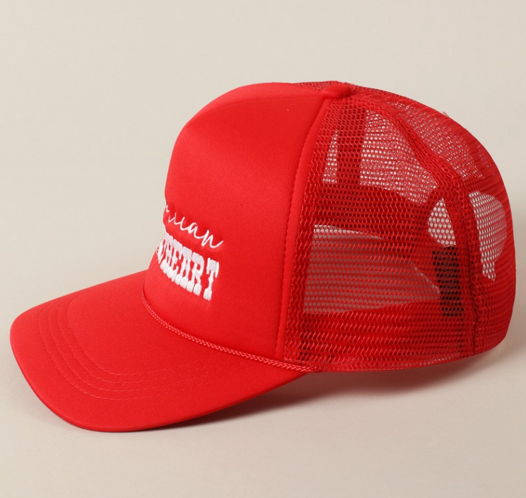 American Sweetheart Trucker Hat - (Red)