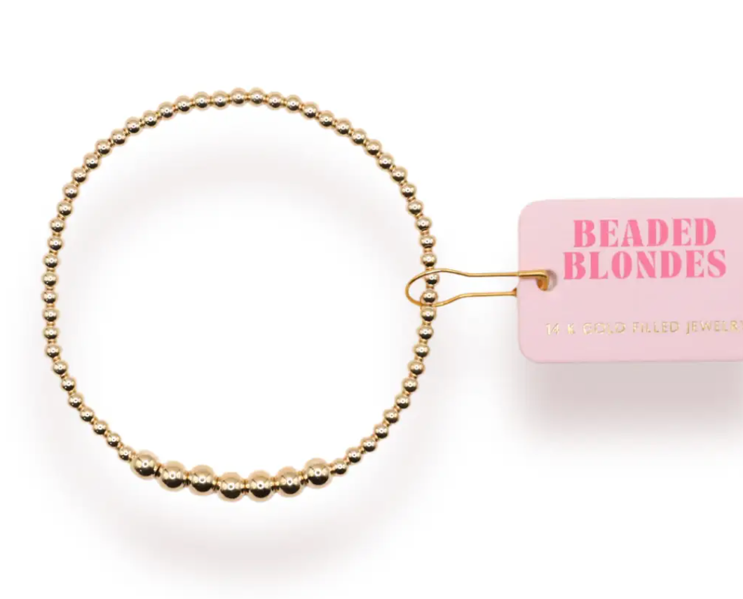 Beaded Blondes - Lucky Bracelet in Gold (Petite)