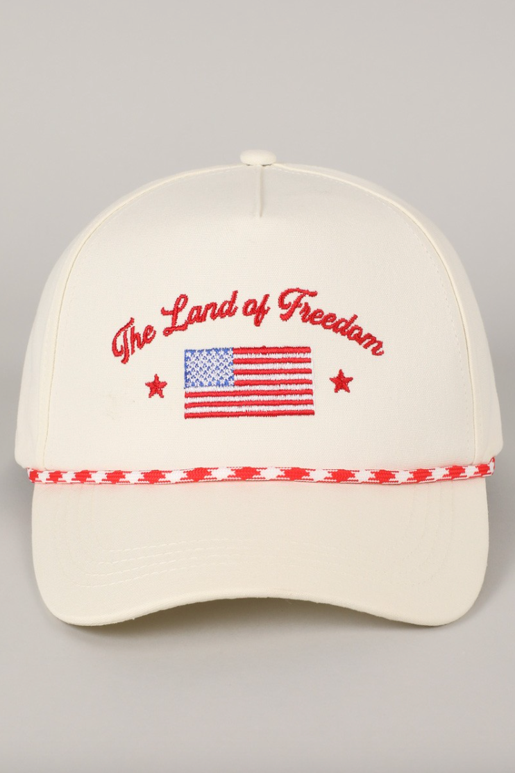 The Land of Freedom Trucker Hat - (Red)