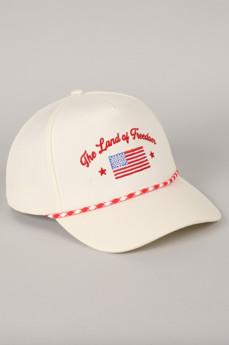 The Land of Freedom Trucker Hat - (Red)