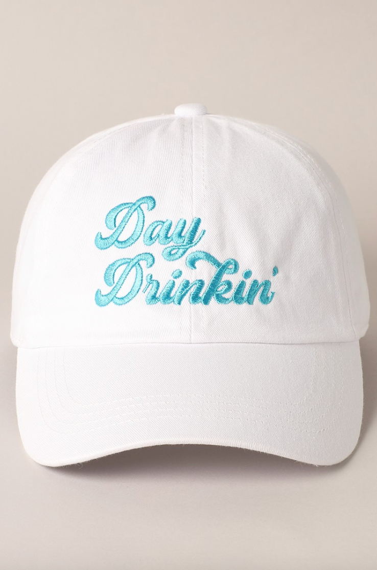 Day Drinkin' Baseball Cap (White)