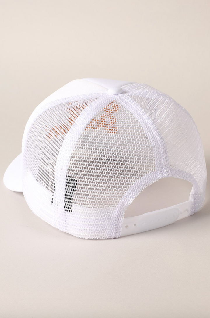 Stay Golden Trucker Hat (White)
