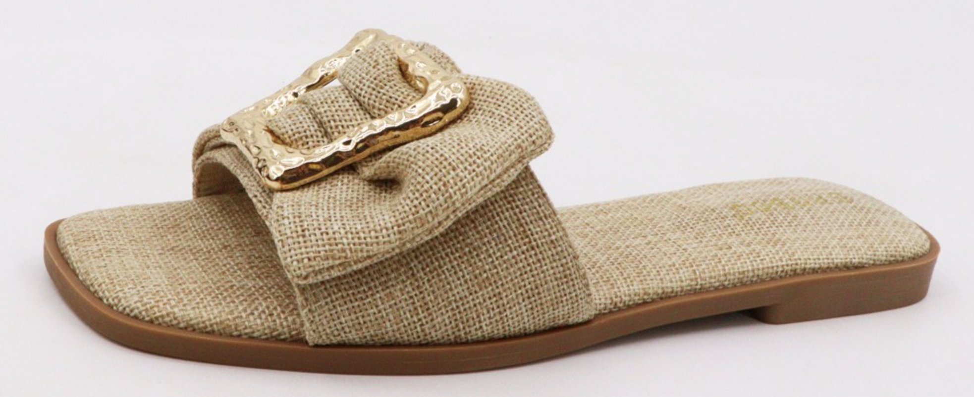 Concept - Linen Gold Buckle Slide