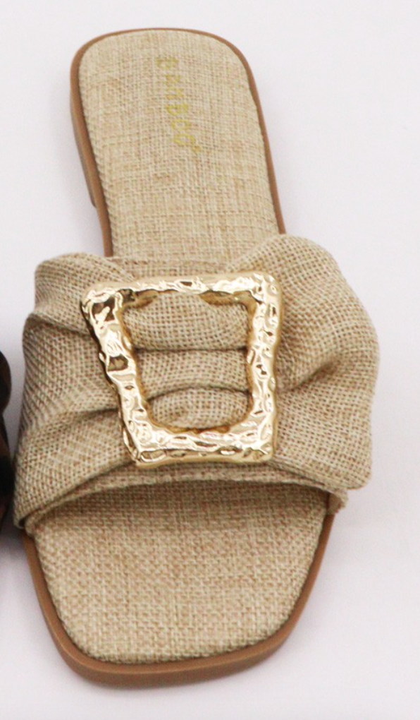 Concept - Linen Gold Buckle Slide