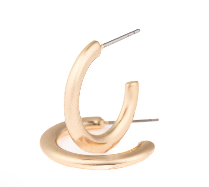 Michelle McDowell - Gold Hoop Earrings