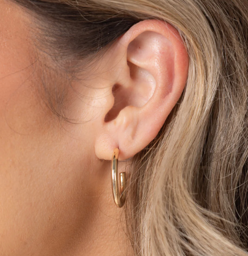 Michelle McDowell - Gold Hoop Earrings