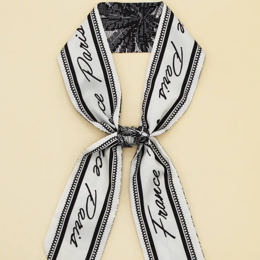 Eloise - Paris/ Floral Silk Like Scarf
