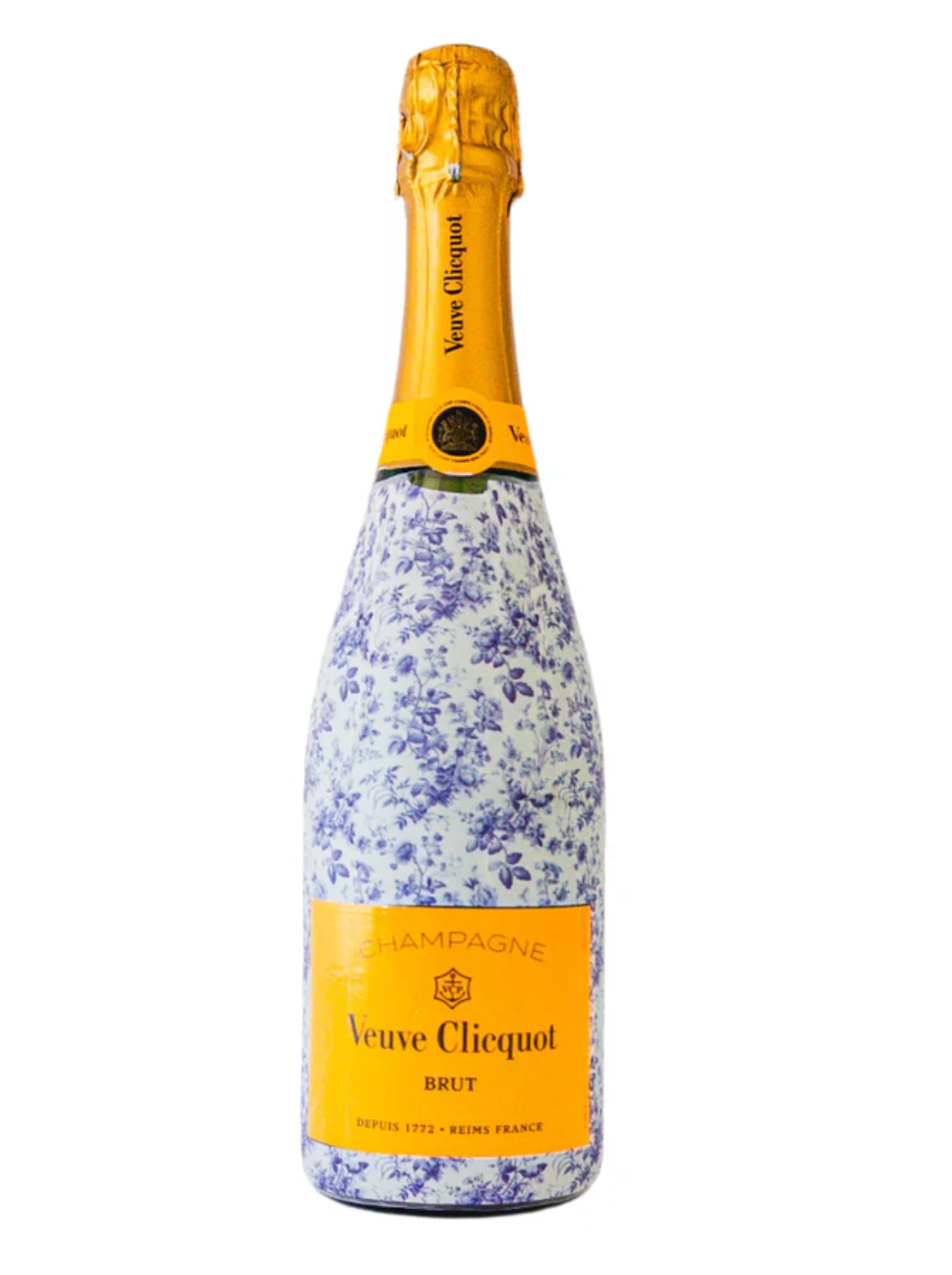 Beau Bottles - Grandmillenial Blue Floral (Veuve Edition)